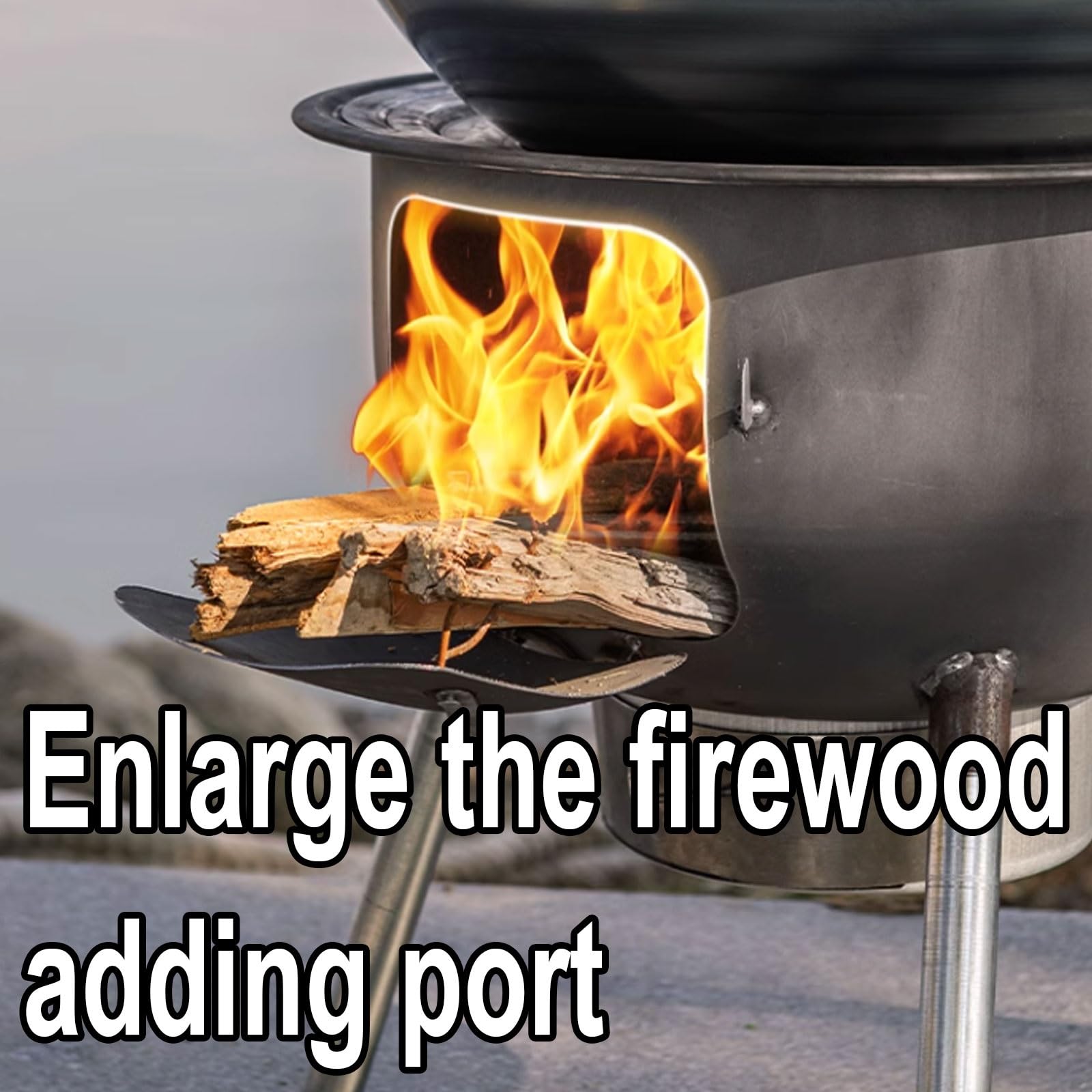 コンパクト薪ストーブ 金属製 大和金属 キング印 日本製 角型ストーブガード無 レンガ色 薪ストーブ